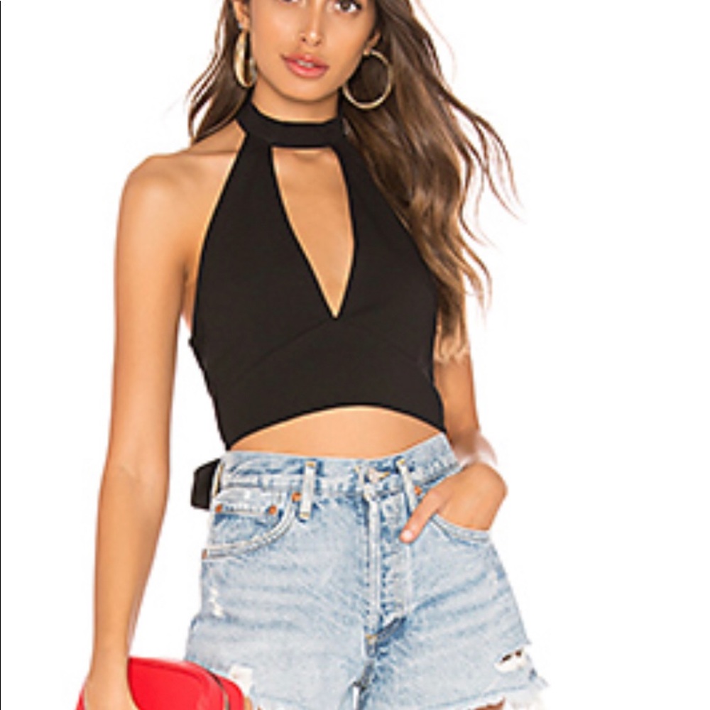 SUPERDOWN HALTER TOP (NEVER WORN)